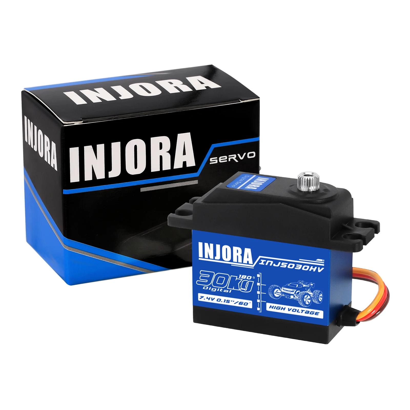INJORA INJS022 Servo Digital de Perfil Bajo 22KG con Brazo de Servo 25T para Coche RC 1/10 Robot Modelo INJORA INJS022 Servo Digital de Perfil Bajo 22KG con Brazo de Servo 25T para Coche RC 1/10 Robot Modelo
