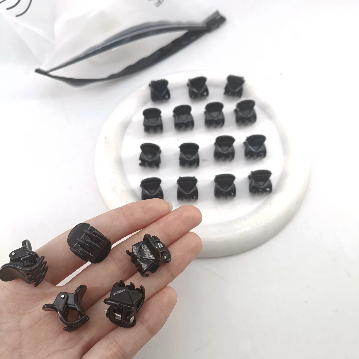 20 قطعة دبوس الشعر الأسود اللطيف مشبك شعر لفتاة النساء هدايا إكسسوارات الشعر دبوس الشعر اكسسوارات الفقرة El Cabello Mujer