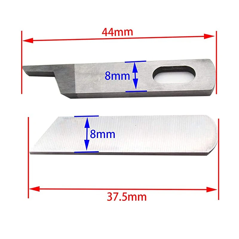Górne + dolne ostrze noża #50143403 + 50145403 dla Bernina Bernette 003,004,334 + Juki MO-623 MO-634D MO-644D MO-655 MO-735 Serger