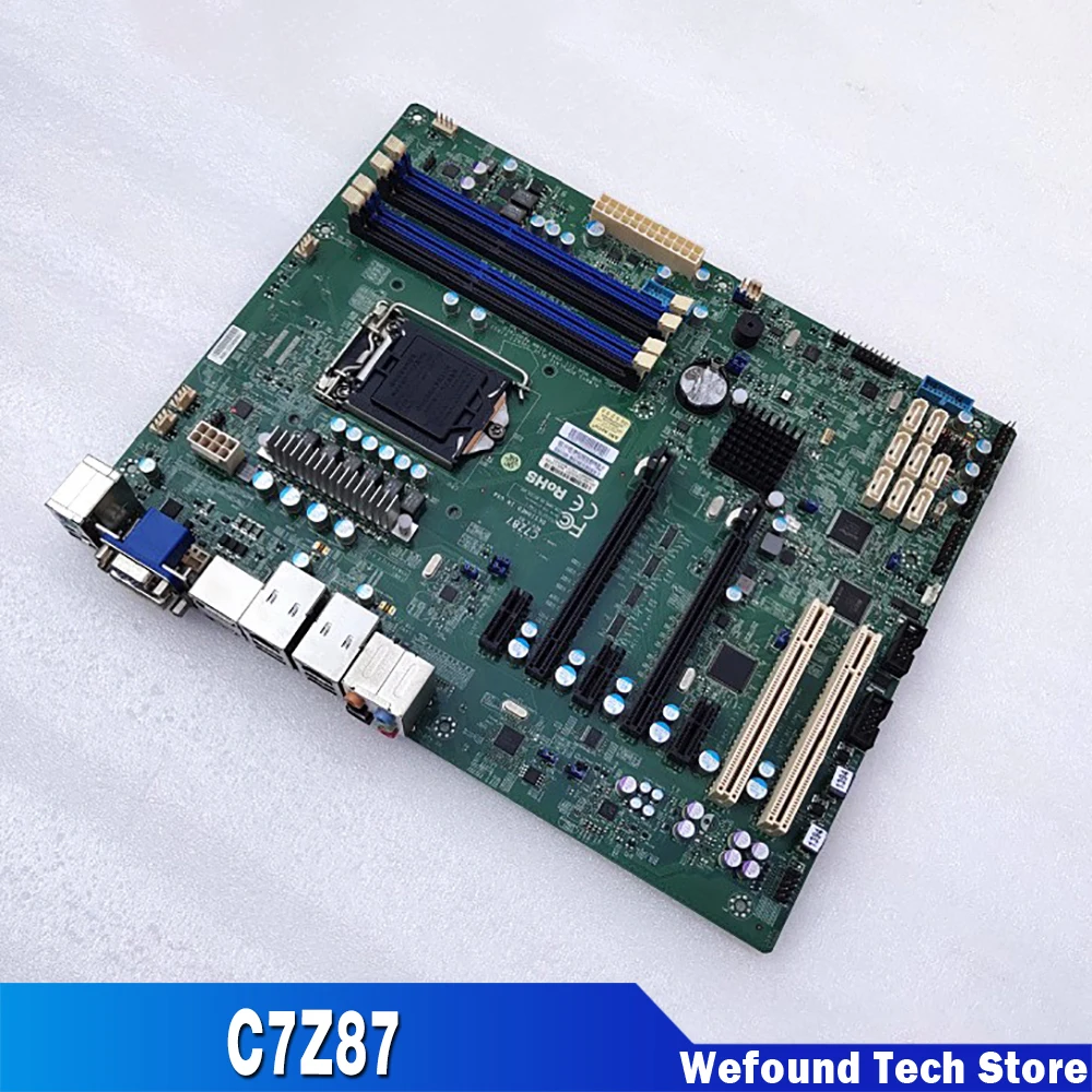 For Supermicro Workstation Motherboard 4th Generation i3 i5 i7 Series LGA1150 DDR3 PCI-E 3.0 SATA3 C7Z87