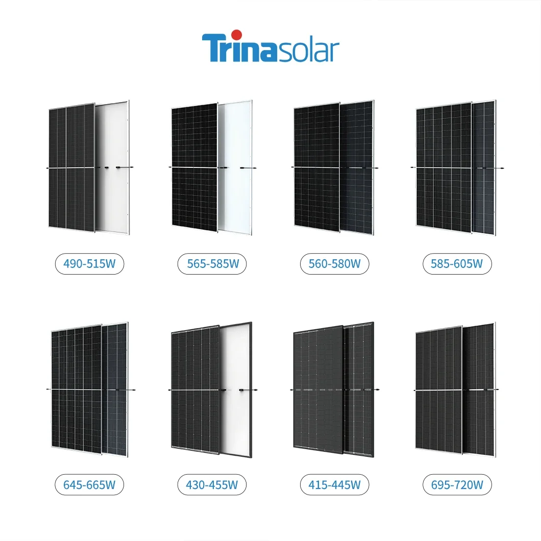 NEG21C.20 A Grade Topcon N-Type Trina Bifacial Solar Panel 700W 715W 720W Solar Panels 700 Watt Paneles Solares 700w