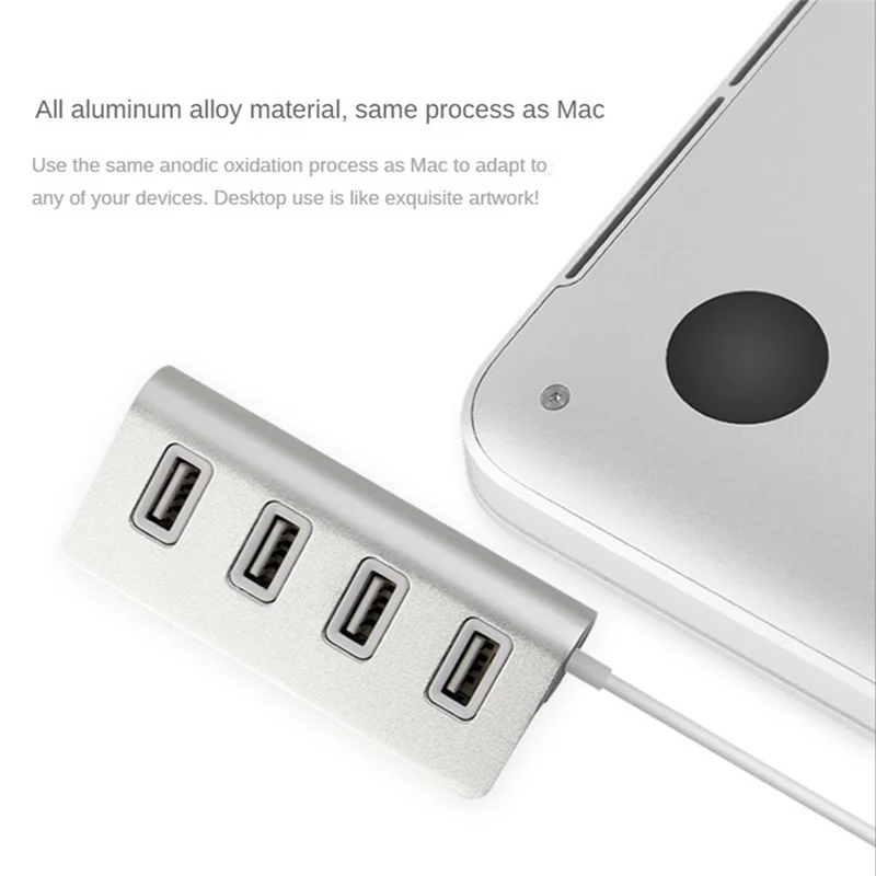 رائعة صغيرة 4 ميناء USB 2.0 محور الفاصل عالية السرعة محول الطاقة USB HUB USB HUB الفاصل لأجهزة الكمبيوتر المحمول سطح المكتب جهاز كمبيوتر شخصي