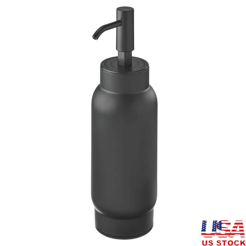 

Экологически чистый стальной дозатор мыла Многоразовый насос Легко запускается Широкое отверстие Нескользящее основание Устойчивость к ржавчине Прочный Вместимость 10 унций
