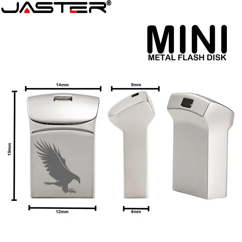 JASTER-Mini unidades Flash USB de Metal, 64GB, 32GB, 16GB, 8GB, resistente al agua, regalo creativo, el mejor regalo