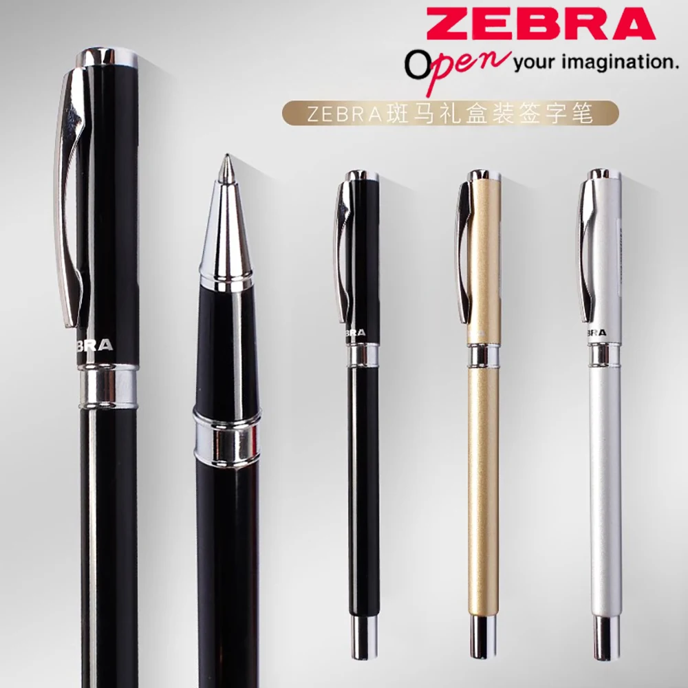 1pcs Japan ZEBRA Metal Gel Pen JJ4 Heavy Hand Feel 0.5mm Student Water Pen Office Signature Pen Gift Art Supplies Stationery