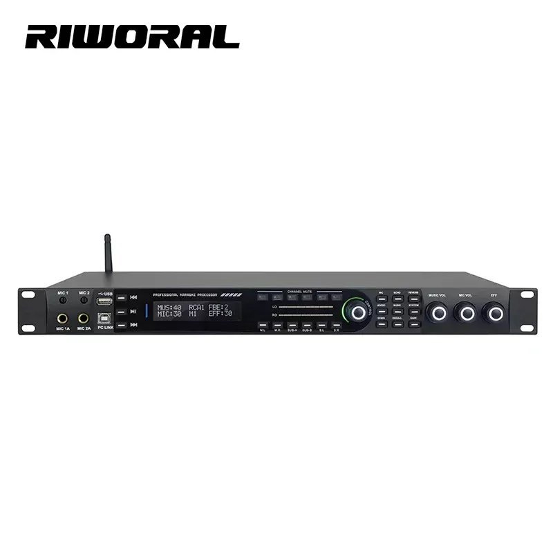 2026 KX800 efectos de Karaoke profesionales transmisión de fibra óptica/función de sintonización de computadora/compatible con reproducción USB