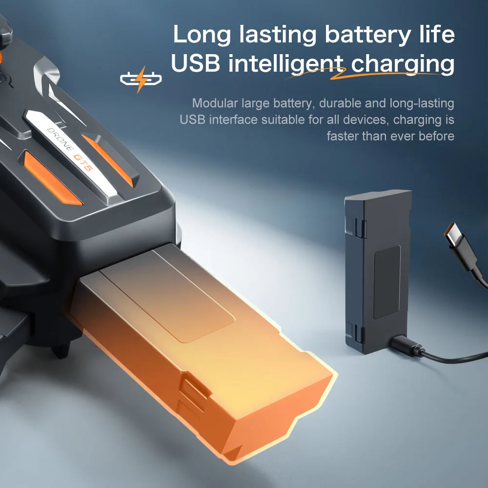 For Xiaomi GT5 RC Drone 4K Professional HD Camera WIFI FPV Dron 360° Obstacle Avoidance Brushless Large Screen Quadcopter Toys