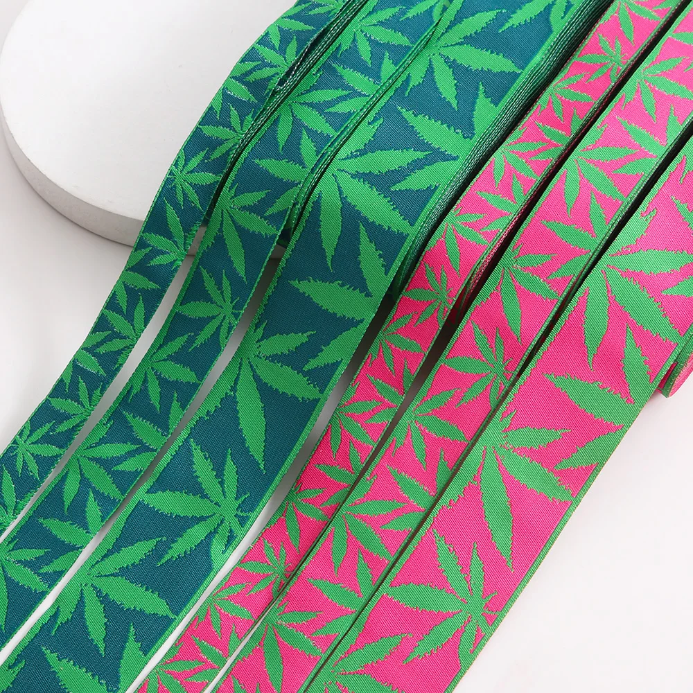 10 Meters 16MM 22MM 35MM Width Maple Leaf Cartoon Ribbon Dog Chain Decoration