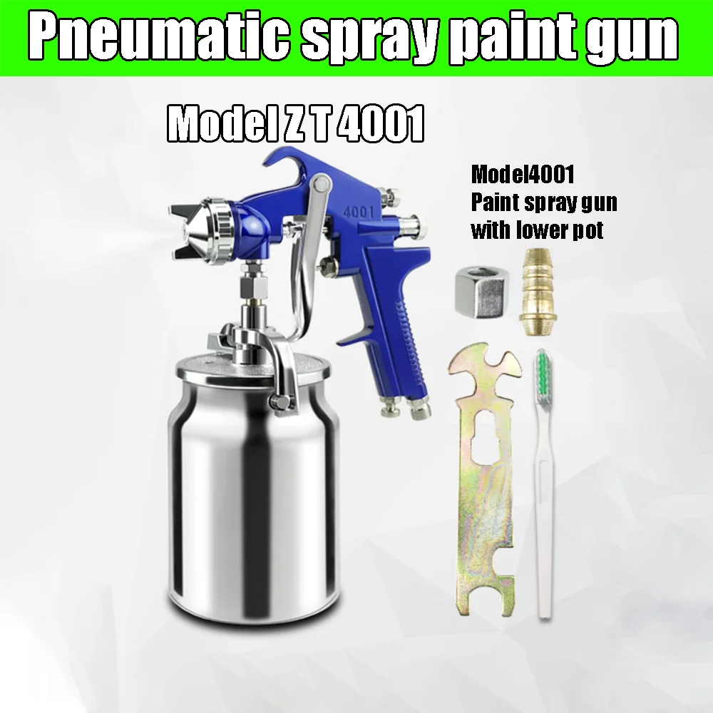 Pneumatic Spray Anti Rust Paint Spray Gun, Suitable For High Atomization Spraying of Repairing Furniture, Car Paint, And Glue