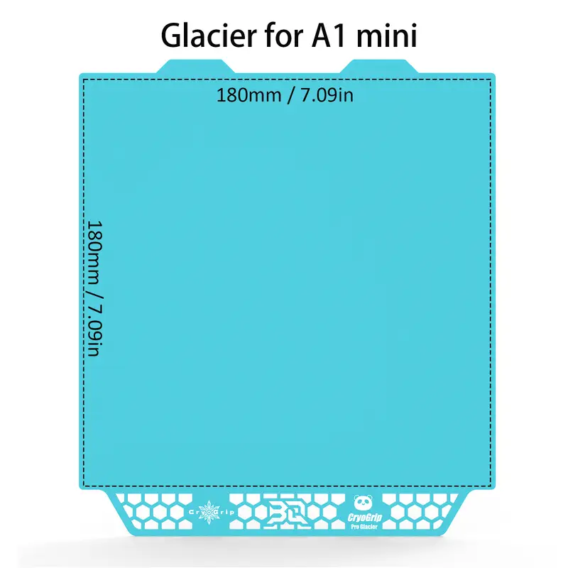 BIQU Panda Build Plate CryoGrip Pro Spring Steel Double Sided for BambuLab P1P P1S P2S A1 X1 H2D 3D Printer Adventurer 5M - Image 14