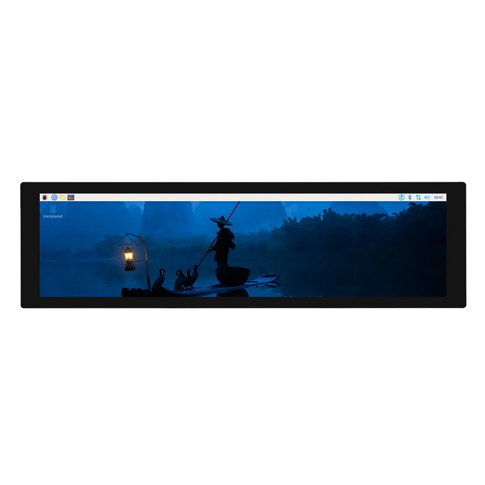 8.8inch DSI LCD Waveshare Capacitive Touch Display 480x1920 IPS Optical Bonding Toughened Glass Panel for Raspberry Pi 5 4B 3B