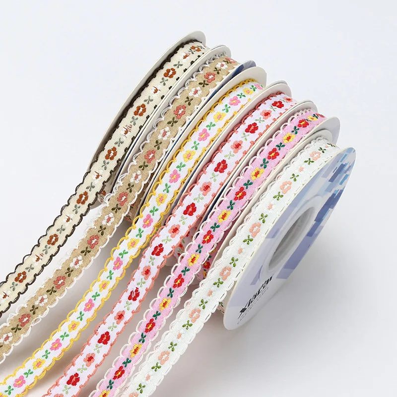 

2025 High End Fashion Texture Bestseller Ribbon Flower Baking Packaging Ribbon Diy Flower Material Embroidery Ribbon