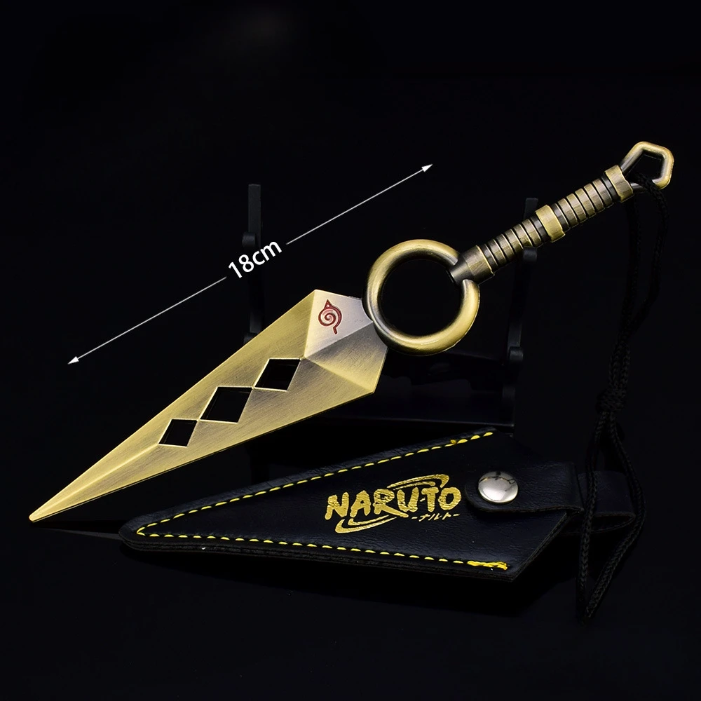 1:1 Naruto Metal Kunai Weapon Model with Holster
