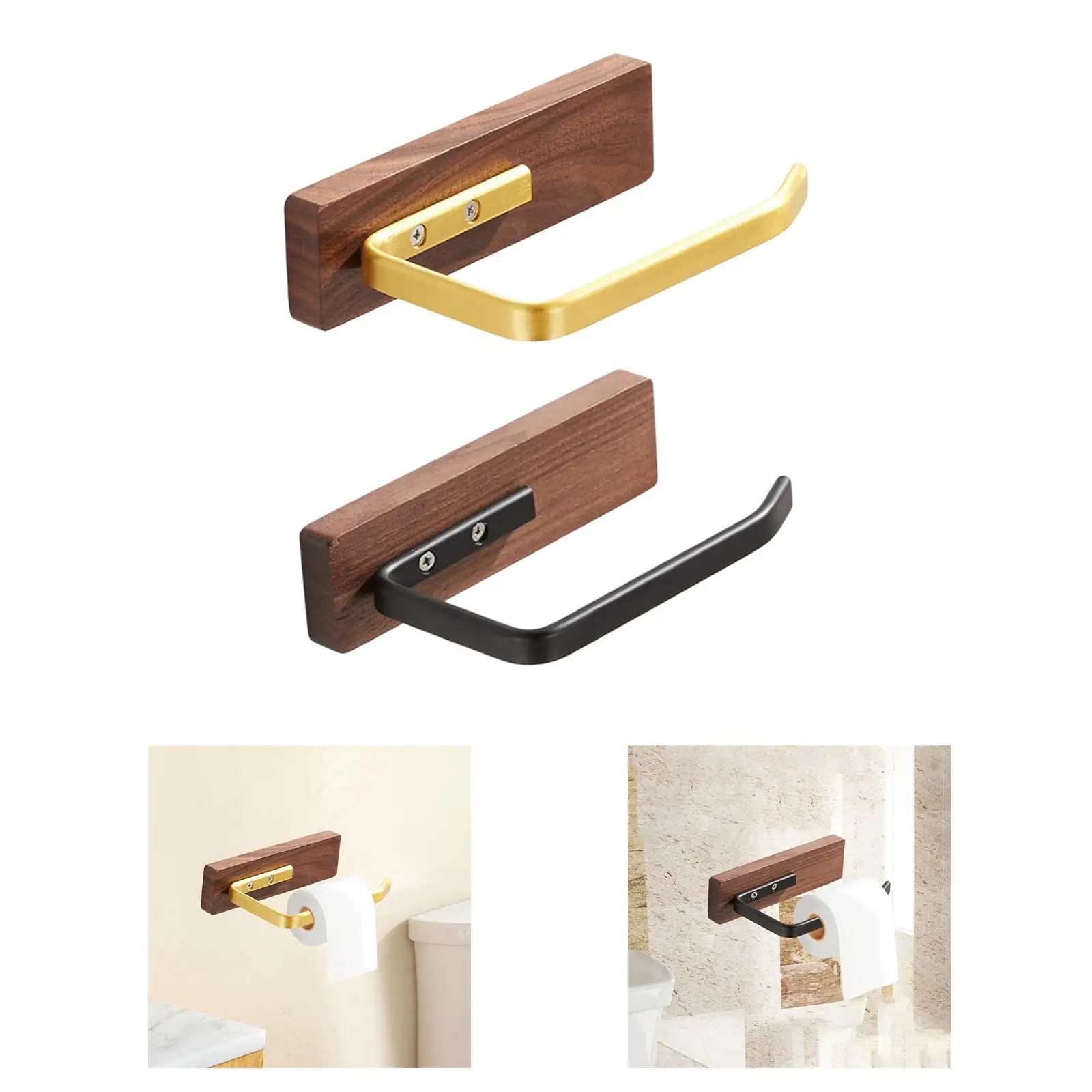 

Walnut Wood Tissue Holder Toilet Paper Holder Creative Toilet Paper Roll Rack Wooden Toilet Paper Shelf Garage Hotel Bathroom