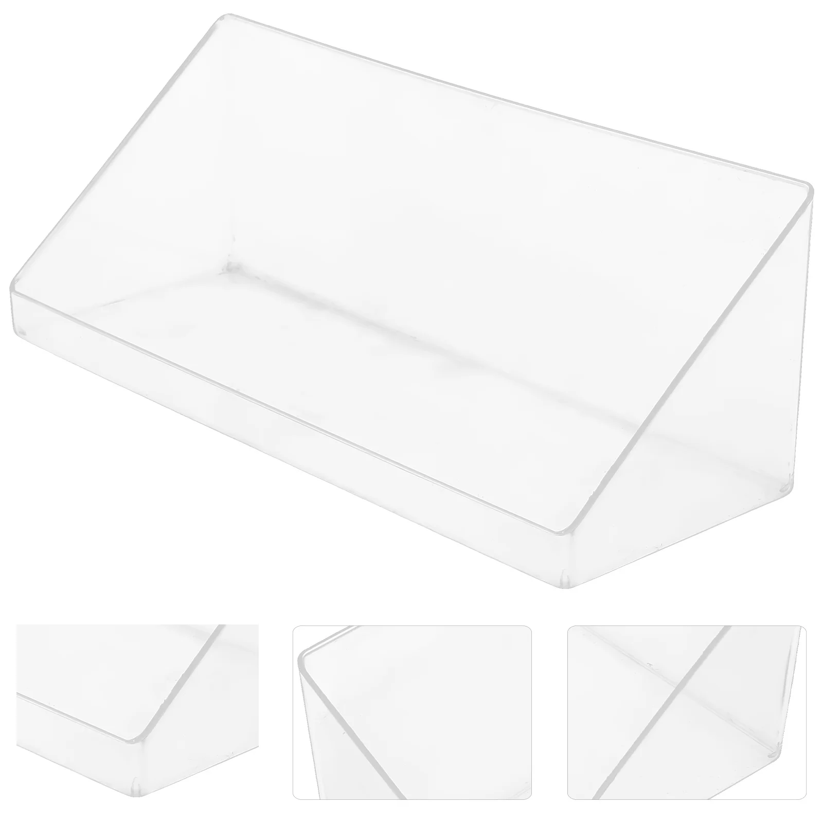

Acrylic Transparent Book Storage Box Desktop Organizer Multipurpose for Home Office Classroom Magazine Holder File Container