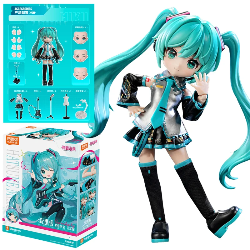 blokees figures 初音ミク 17cm プラモデル 奇跡版 躍動 オリジナル Blokees 初音ミク奇跡の桜未来 Lothing アニメフィギュア