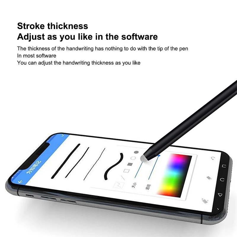 

Mesh Fiber Capacitive Stylus Pen Double Nib Touch Screen Pens Drawing Pen For Universal Capacitive Screen Smart Phone Tablet