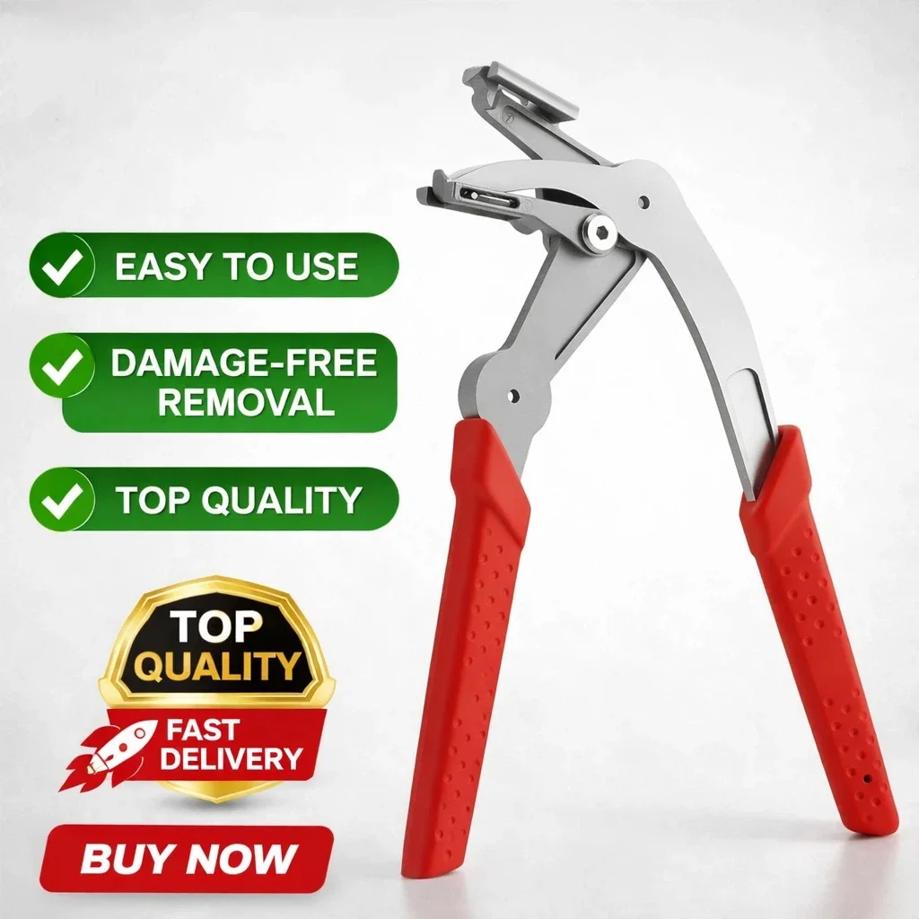 Rafford Car Clip Removal Pliers, Trim Fastener Remover Tool, Push Rivet Puller, Damage-Free Auto Panel Clip Plier
