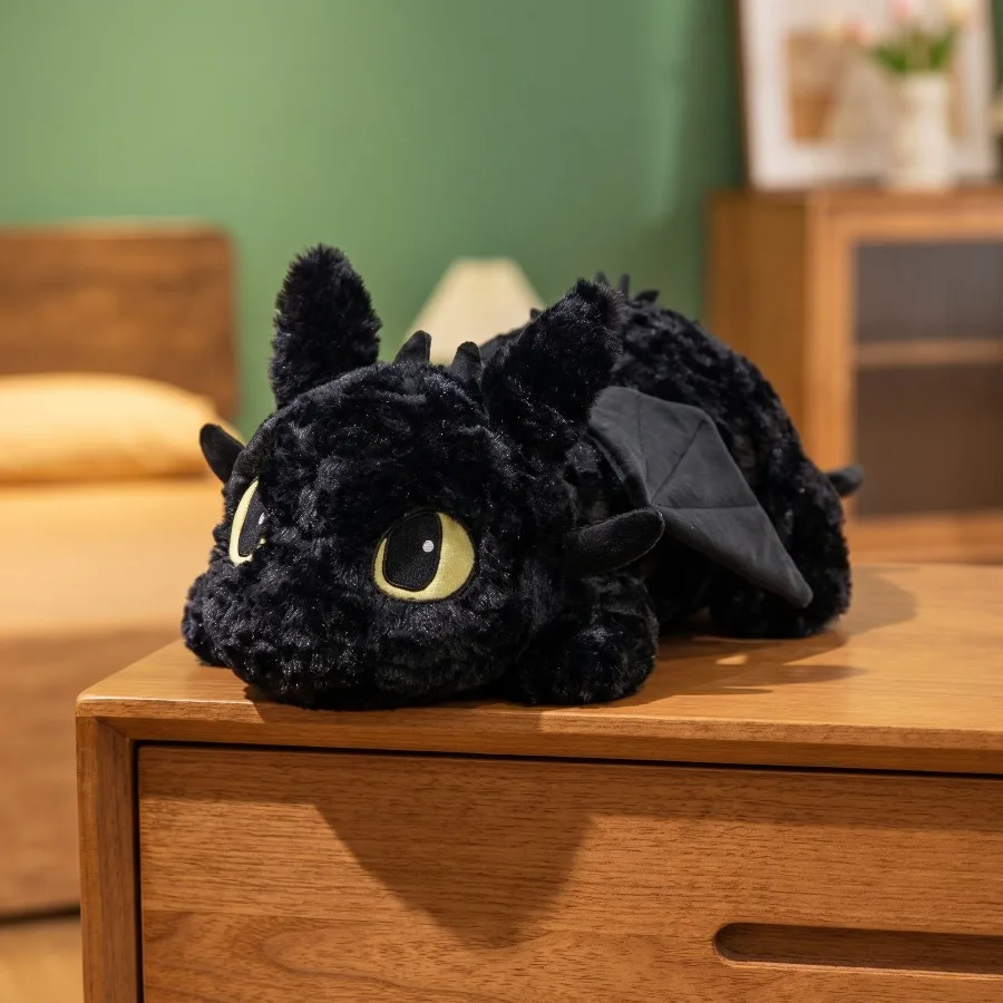 16-32 inch White Black Dragon Plush Toy Body Pillow Anime Stuffed Animal Doll Cushion Soft Cartoon Manga Desktop Gift Collection image 6