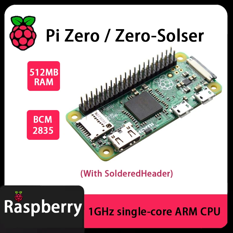 Official Original Raspberry Pi Zero v1.3 Zero KIT Development Kit 4GHz 512MB SDRAM BCM2835 65x30x5mm