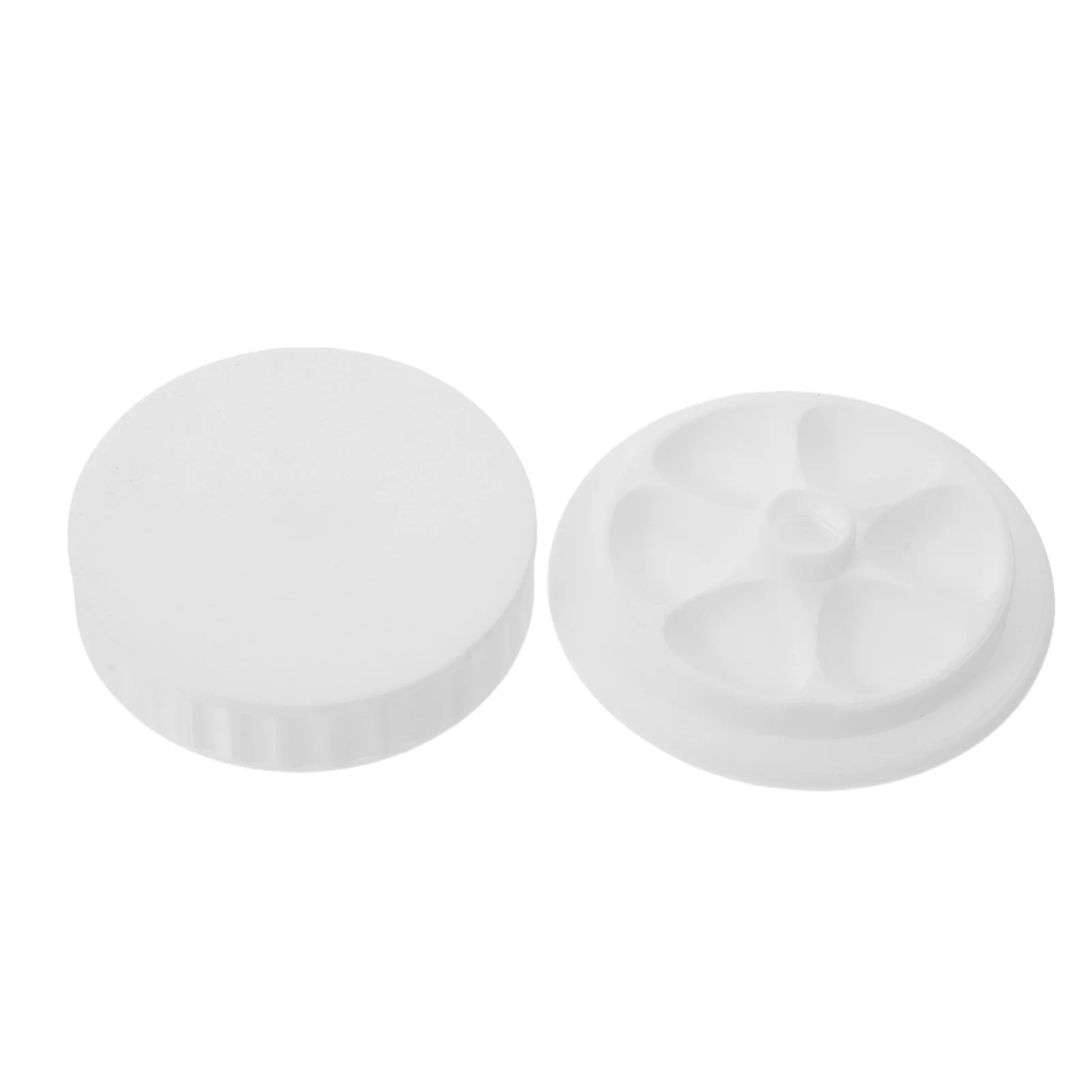 

Compact Portable Plastic Watercolor Paint Palette Tray Mason Jar Shape Covered Organizer Mixing Palette for Gouache Oil Paint