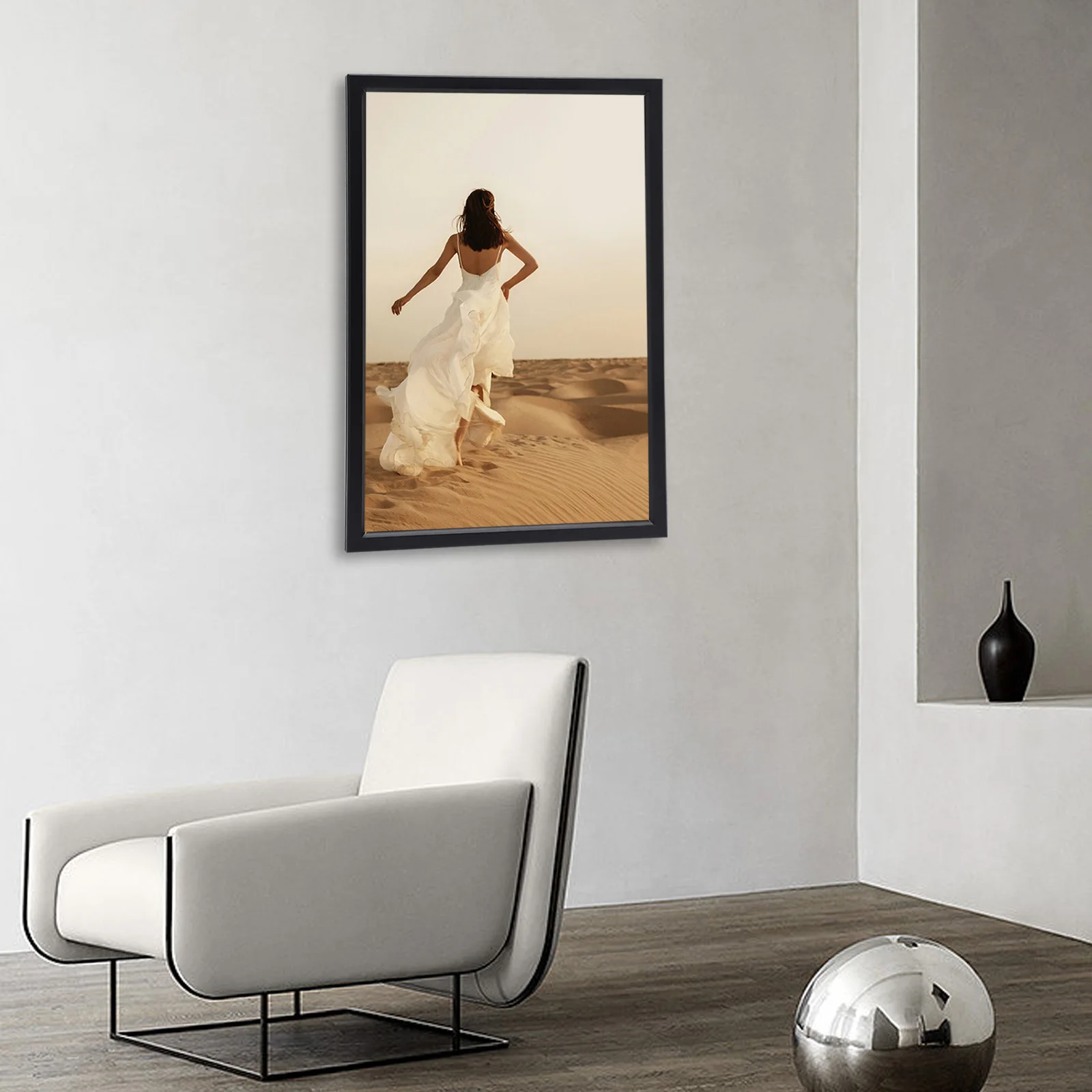 23.6 × 35.8 in LED Movie Poster Art Picture Frame Light Box Advertising Display Narrow Edge Design Dustproof Moisture-proof