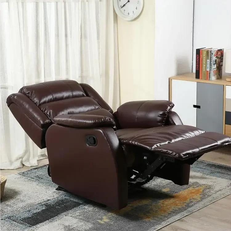 Second Hand Cheap Home Sectional Furniture Living Room Mechanism Electric Manual PU Leather Fabric Recliner Bed Sofa Chair Set