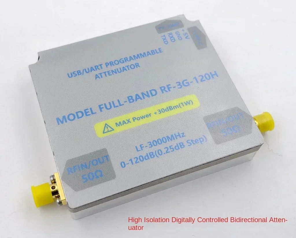 LF-3GHZ-120DB Bidirectional Digital Control RF Attenuator High Isolation Attenuator Module 0.25DB Stepping