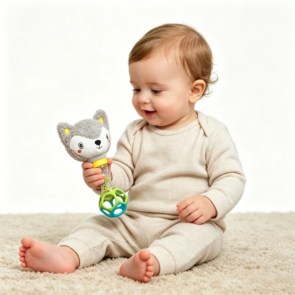 Brinquedo de Chocalho de Pelúc - Soft Plush Doll avaliação e preço