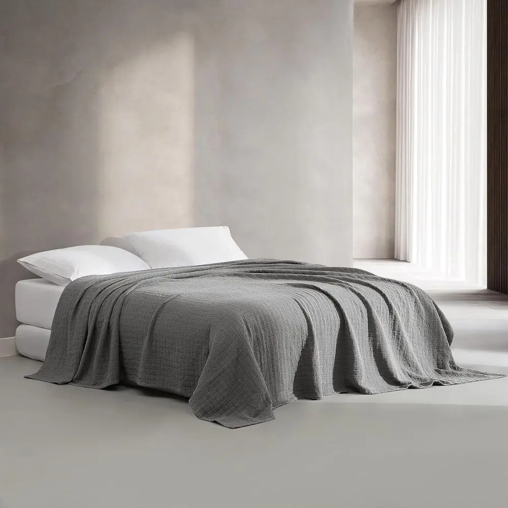 

- Queen Coverlet, Cotton Bedding, Garment Washed Home Decor or Sot & Relaxed eel (Graphite, Queen)
