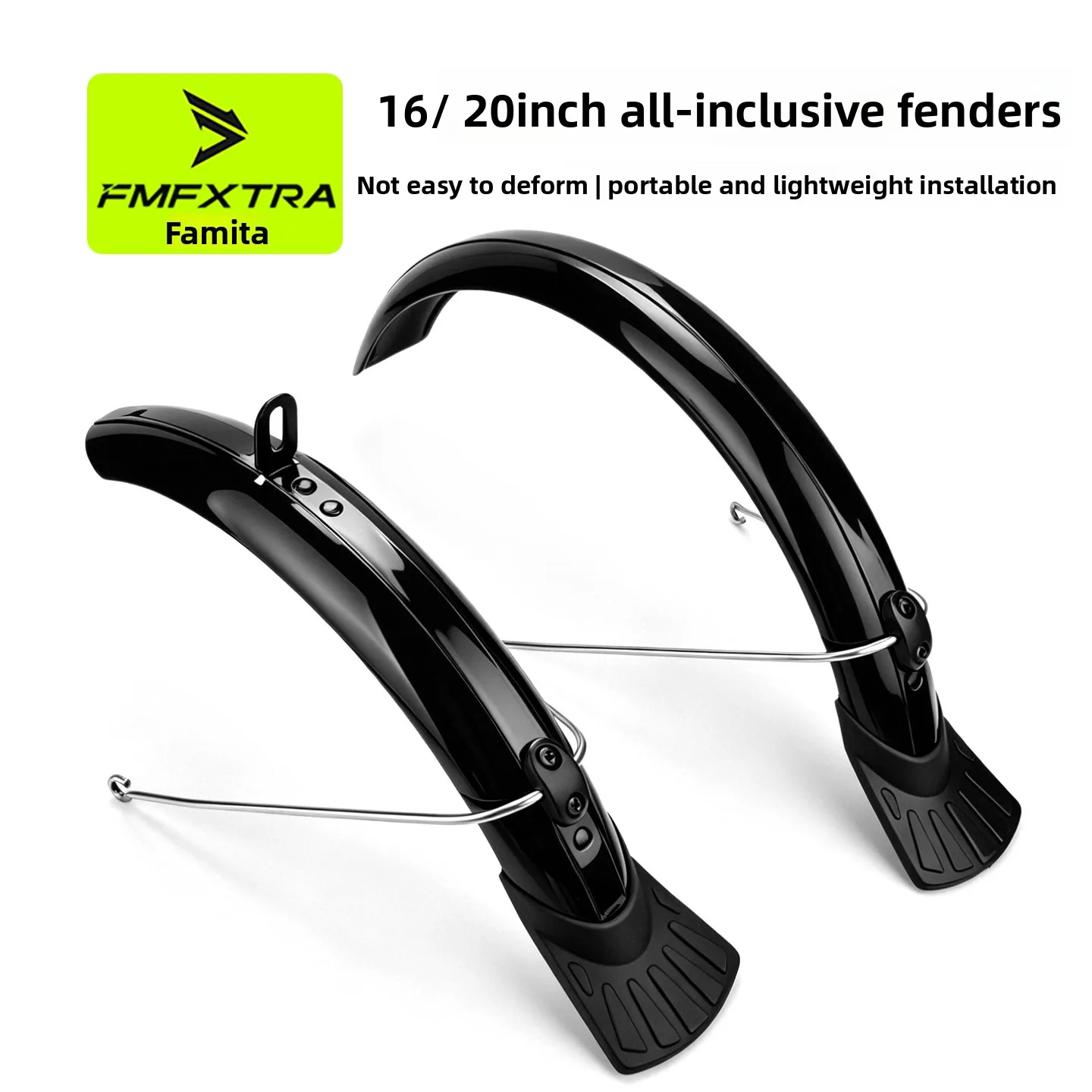 Full Cover Folding Bike Mudguard For 16/20 Inch 412 SP8 Electric Folding Bicycle Fender Mud Flap Cycling Accessories