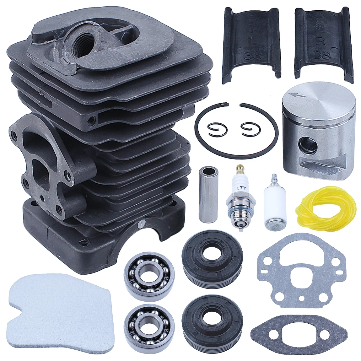 39 مللي متر اسطوانة المكبس كرنك تحمل شرارة التوصيل عدة ل Husqvarna 240 240E 235E 235 236 236E المنشار Prat