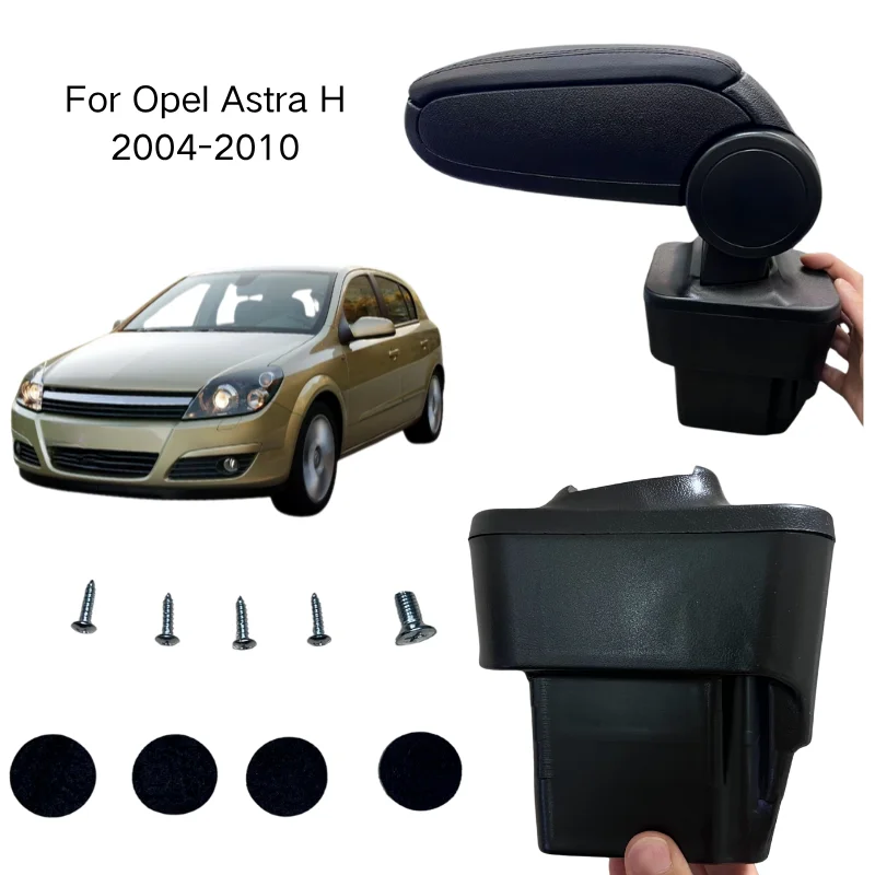 

For Opel Astra Car Accessories Comfortable driving Foldable 90°armrest box For Opel Astra H 2004 2005 2006 2007 2008 2009 2010