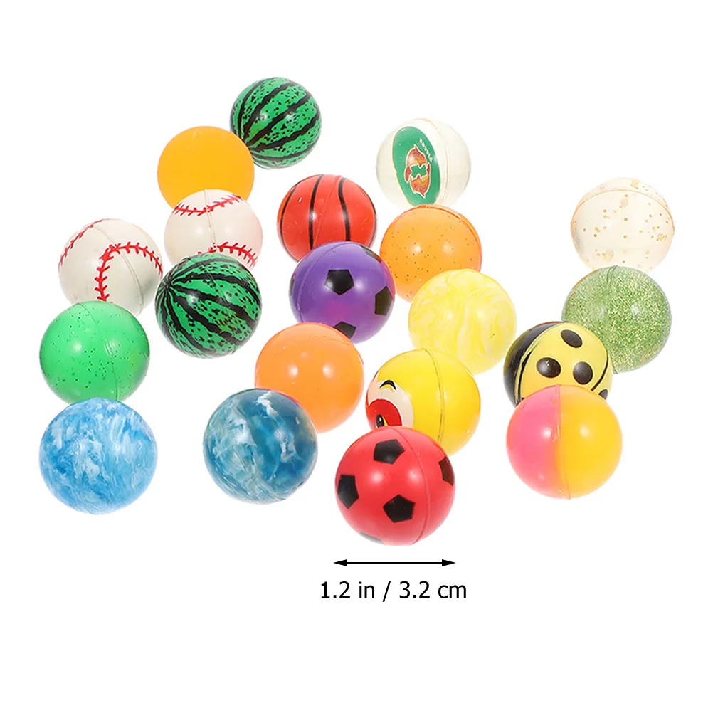 

20Pcs Bouncing Ball Elastic Rubber Balls for Kids Stress Relief Play Portable Jumping Game Outdoor Indoor Children's Gift