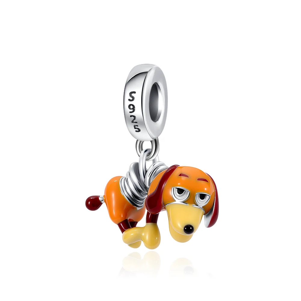 2025 الأصلي 925 الفضة الموسيقى سحر الغيتار العطر فاتنة الكلب حبة صالح سوار Charm قلادة المرأة Diy بها بنفسك مجوهرات للهدايا