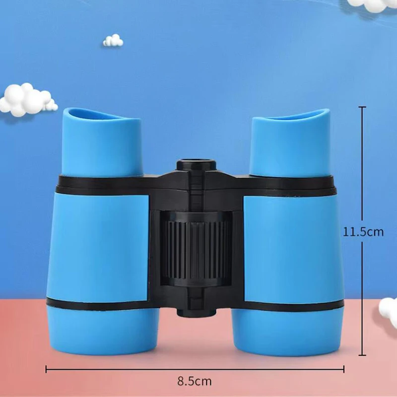 4x30 telescópio binocular para crianças, aprendizagem educacional, observação de pássaros, alça dobrável, anti-derrapante, óptica