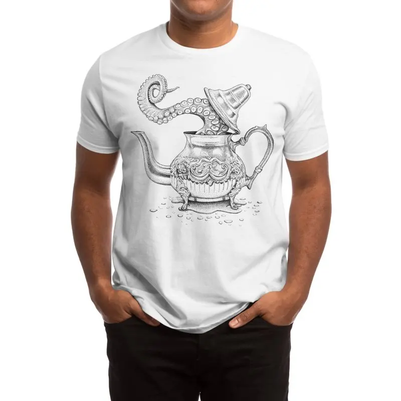 Octopus Got Into The Teapot Mens T-Shirt. Summer Cotton Short Sleeve O-Neck Unisex T Shirt New S-3XL