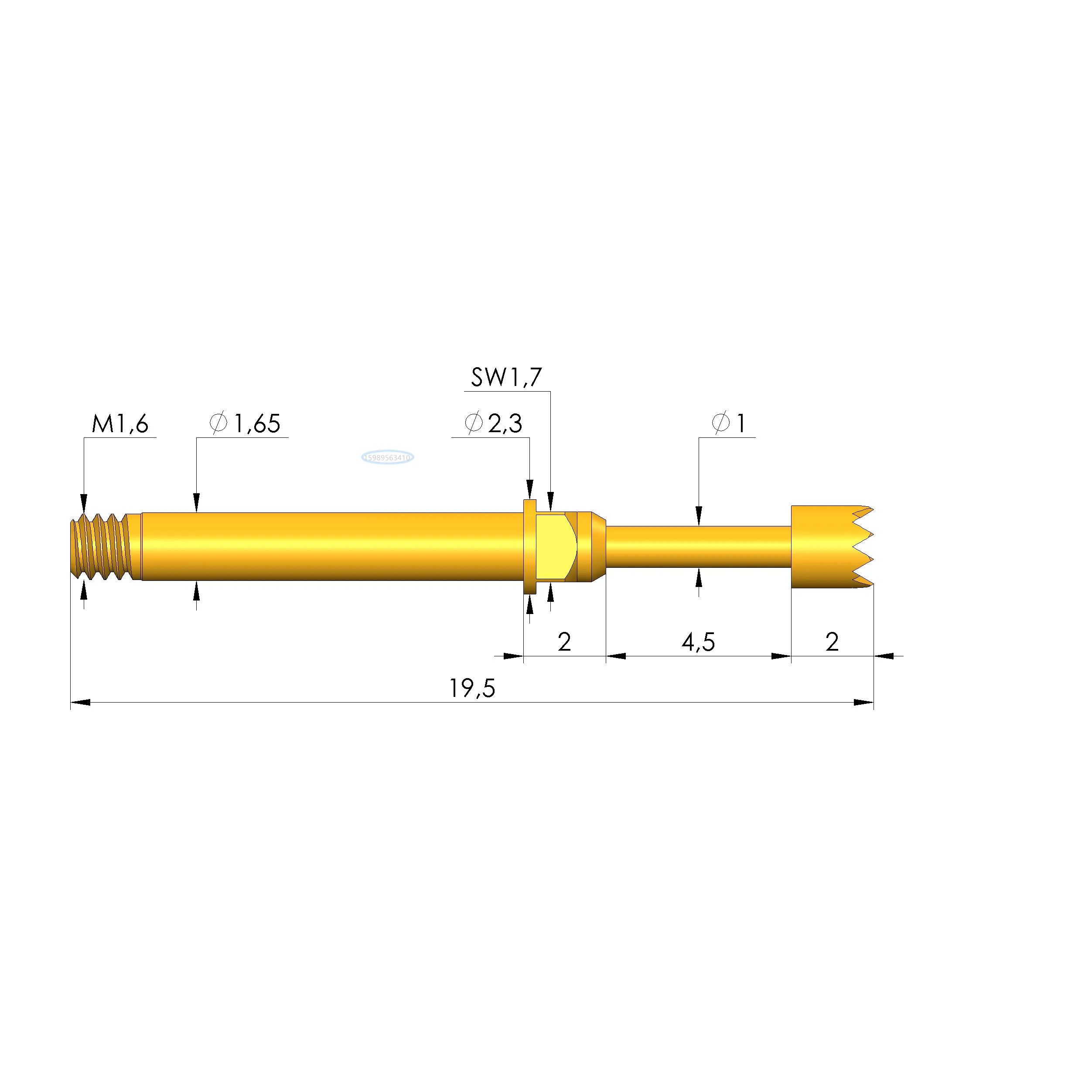 

Тестовый штифт GKS427306200A1502M KS427 30 M-R