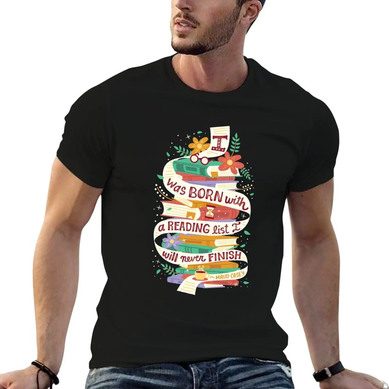 

Reading list T-Shirt t shirts for man graphic funny essential t shirt T-Shirt