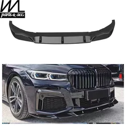 Suitable for BMW 7 Series G11 G12 MP Style 2019-2022 Front Bumper Lip Splitter Cover Glossy Black ABS Car Styling Accessories