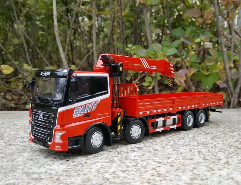 

Коллекционная литая под давлением модель, копия масштаба 1:43, SANY SPS3000, монтируемый в грузовик, кран, инженерная техника, модель из сплава, подарок