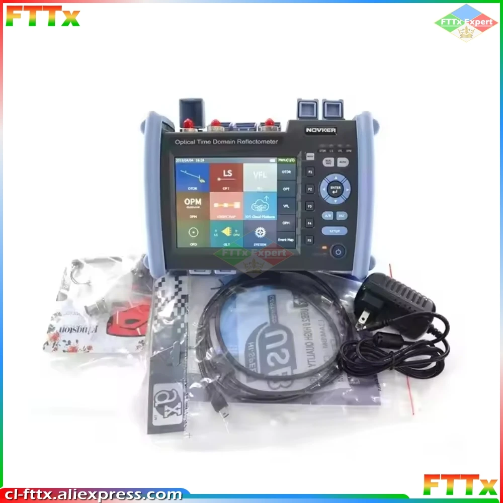 NK6000 850/1300/1310/1490/1550/1625nm SM MM PON Optic Fiber OTDR Tester With VFL OPM Light Source Event Map