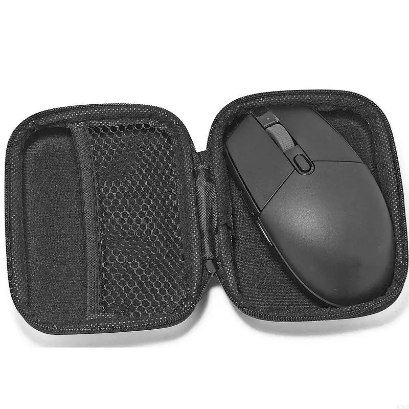 K3NB Portable Hard for Case for G304 M720 M705 M585 M590 Mouse Carrying Storage Bag Black Lining for Travel Home Office