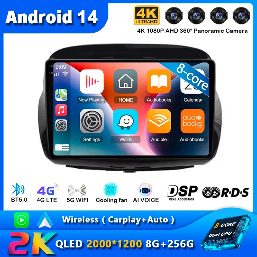 

Android 14 For Honda FRV FR-V EDIX 2004 - 2009 Car Auto Radio Multimedia Video Player Carplay GPS Navigation Rear Camera 5G DSP