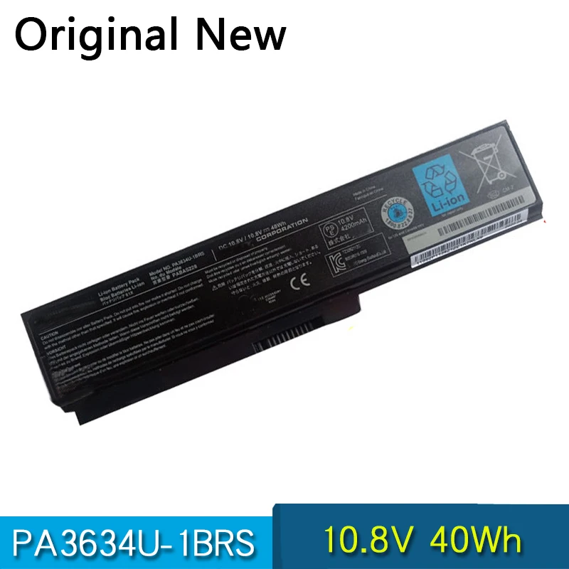 Batería Original PA3635U PA3634U-1BRS 1BAS -1BAM -1BRM para ordenador portátil Toshiba Satellite A660D C640D C645D C650 C655 L655 Portege M80