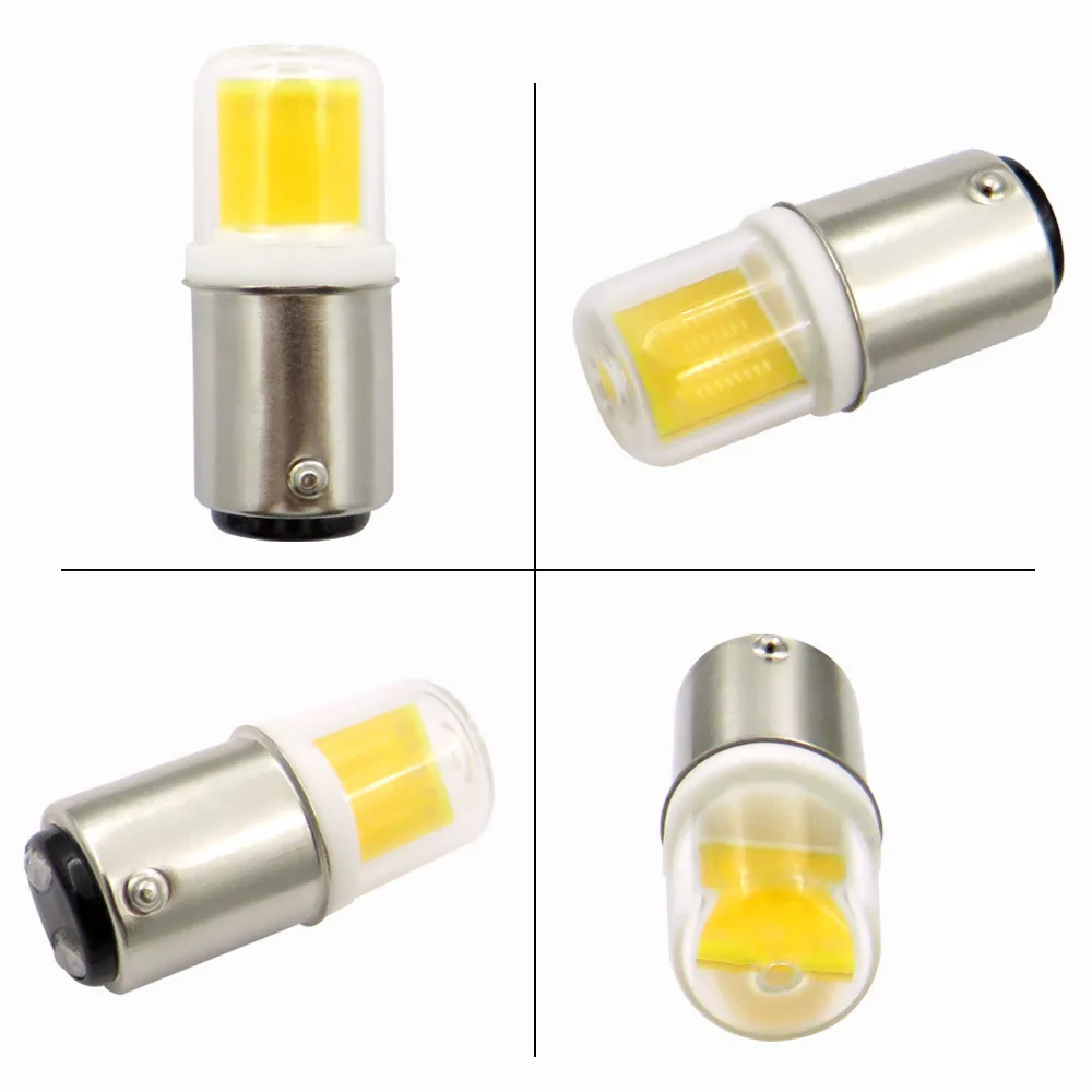 5W Mini COB BA15D BA15S E11 E12 E14 G4 G8 G9 Replace 45W Halogen Lamps Chandelier Lights Glass Cover+ Ceramic AC 110/220V