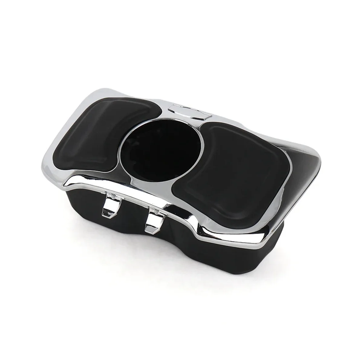 Motorcycle Glove Box Cubby Storage Box with Cup Holder for Honda Goldwing GL1800 Gold Wing F6B 2012-2017 Silver