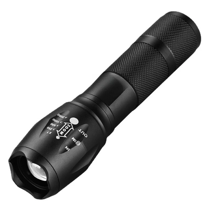 

Rechargeable strong light led flashlight outdoor super bright long-distance shooting mini portable household aluminum alloy du