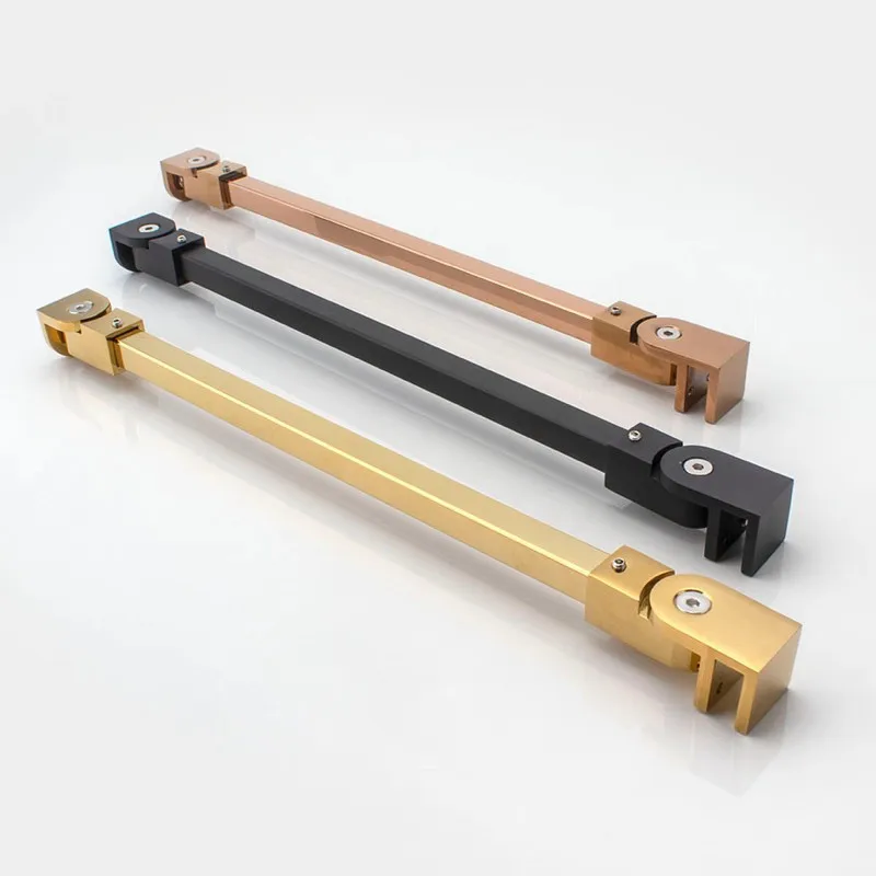 1PCS Stainless steel Shower Glass door fixed rod/clip,Bathroom glass support bar,length 40/50/60cm