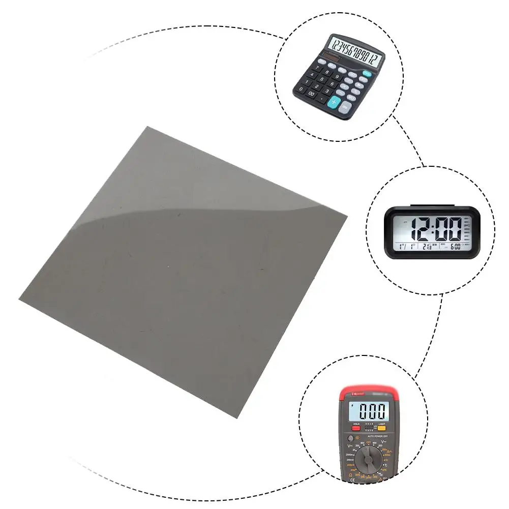 10 Inch（18CMx18CM）Polarizing Horizontal Polarizer Film LCD Tools Repair Universal Calculator Display Film Watch Film Multim R2R8